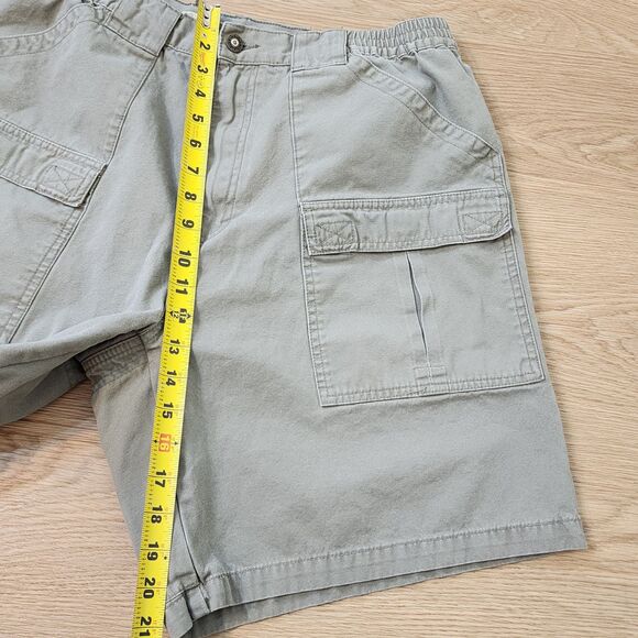 Cabela’s Outdoors Canvas 6 Pocket Cargo Shorts Khaki Mens 38 Hiking Utility Gear - Picture 5 of 12